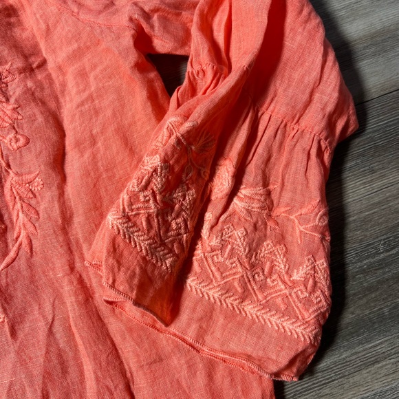 Karyn Seo‎ Women 100% Linen Blouse- Large - Picture 3 of 10